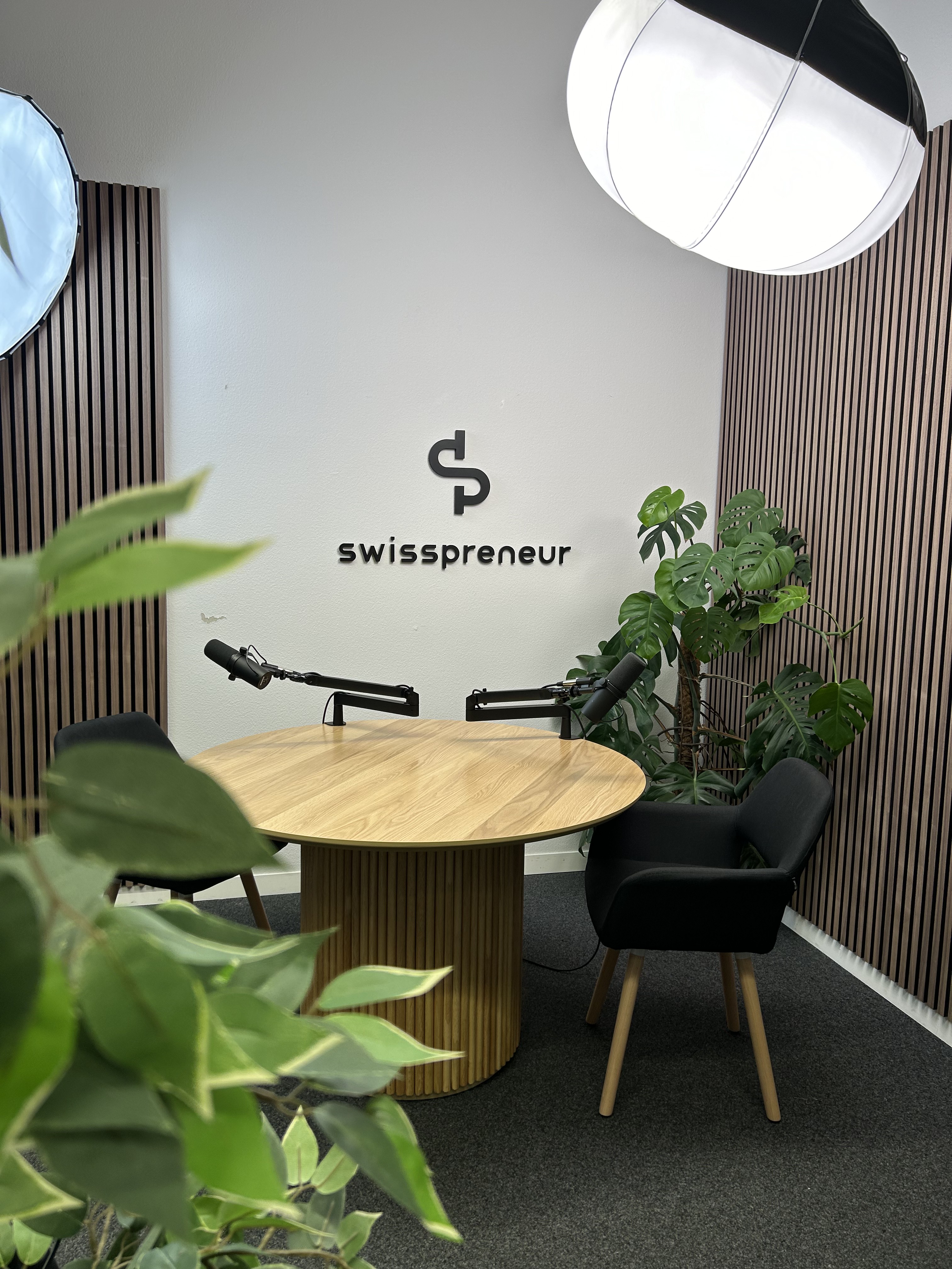 The Swisspreneur podcast studio in Zurich